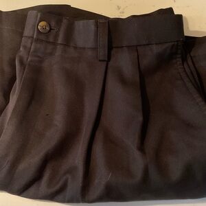 Black Pleated Shorts